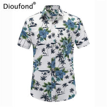 Load image into Gallery viewer, Dioufond Men's Casual Short Sleeve Summer Hawaiian Aloha Shirt Men Button Down Floral Pineapple Print Shirts 2018 New S-3XL
