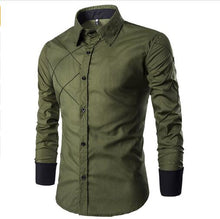 Load image into Gallery viewer, Men Shirt 2020 Autumn New Brand Business Men's Slim Fit Dress shirt Male Long sleeve Striped Shirt camisa masculina M-3XL