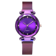 Load image into Gallery viewer, Luxury Women Watches Rose Gold Starry Sky Magnetic Mesh Rhinestone Quartz Wristwatch Lady Female Diamond Watch relogio feminino