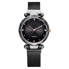 Load image into Gallery viewer, Luxury Women Watches Rose Gold Starry Sky Magnetic Mesh Rhinestone Quartz Wristwatch Lady Female Diamond Watch relogio feminino