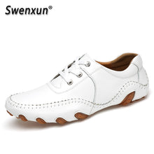 Load image into Gallery viewer, Fashsion Genuine Leather Shoes High Quality Men's Casual Shoes Comfortable Zapatillas Men Flats Man Shoes Leather Genuine