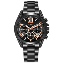 Load image into Gallery viewer, Luxury Rose Gold Women Casual Watch Waterproof Calendar Unique Quartz Business Dress Watches for Female Golden Lady Clock