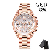 Load image into Gallery viewer, Luxury Rose Gold Women Casual Watch Waterproof Calendar Unique Quartz Business Dress Watches for Female Golden Lady Clock