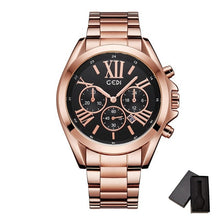Load image into Gallery viewer, Luxury Rose Gold Women Casual Watch Waterproof Calendar Unique Quartz Business Dress Watches for Female Golden Lady Clock
