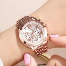 Load image into Gallery viewer, Luxury Rose Gold Women Casual Watch Waterproof Calendar Unique Quartz Business Dress Watches for Female Golden Lady Clock