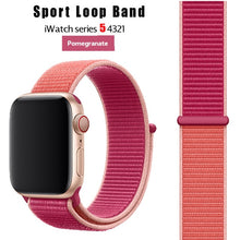 Load image into Gallery viewer, Strap For Apple Watch band 44 mm/40mm applewatch 42mm 38mm bracelet correa pulseira nylon loop watchband iwatch 5 4 3 series