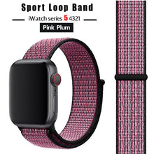 Load image into Gallery viewer, Strap For Apple Watch band 44 mm/40mm applewatch 42mm 38mm bracelet correa pulseira nylon loop watchband iwatch 5 4 3 series