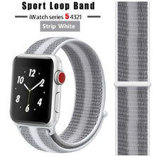 Load image into Gallery viewer, Strap For Apple Watch band 44 mm/40mm applewatch 42mm 38mm bracelet correa pulseira nylon loop watchband iwatch 5 4 3 series