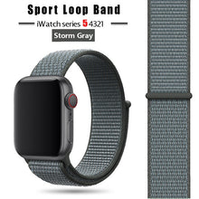 Load image into Gallery viewer, Strap For Apple Watch band 44 mm/40mm applewatch 42mm 38mm bracelet correa pulseira nylon loop watchband iwatch 5 4 3 series