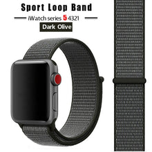 Load image into Gallery viewer, Strap For Apple Watch band 44 mm/40mm applewatch 42mm 38mm bracelet correa pulseira nylon loop watchband iwatch 5 4 3 series