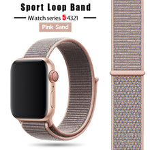 Load image into Gallery viewer, Strap For Apple Watch band 44 mm/40mm applewatch 42mm 38mm bracelet correa pulseira nylon loop watchband iwatch 5 4 3 series