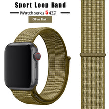 Load image into Gallery viewer, Strap For Apple Watch band 44 mm/40mm applewatch 42mm 38mm bracelet correa pulseira nylon loop watchband iwatch 5 4 3 series