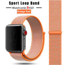 Load image into Gallery viewer, Strap For Apple Watch band 44 mm/40mm applewatch 42mm 38mm bracelet correa pulseira nylon loop watchband iwatch 5 4 3 series
