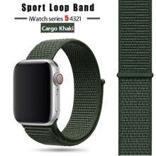 Load image into Gallery viewer, Strap For Apple Watch band 44 mm/40mm applewatch 42mm 38mm bracelet correa pulseira nylon loop watchband iwatch 5 4 3 series