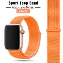 Load image into Gallery viewer, Strap For Apple Watch band 44 mm/40mm applewatch 42mm 38mm bracelet correa pulseira nylon loop watchband iwatch 5 4 3 series