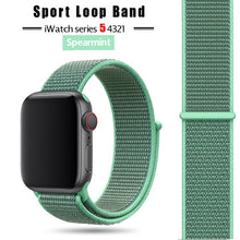 Load image into Gallery viewer, Strap For Apple Watch band 44 mm/40mm applewatch 42mm 38mm bracelet correa pulseira nylon loop watchband iwatch 5 4 3 series