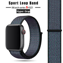 Load image into Gallery viewer, Strap For Apple Watch band 44 mm/40mm applewatch 42mm 38mm bracelet correa pulseira nylon loop watchband iwatch 5 4 3 series