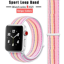 Load image into Gallery viewer, Strap For Apple Watch band 44 mm/40mm applewatch 42mm 38mm bracelet correa pulseira nylon loop watchband iwatch 5 4 3 series