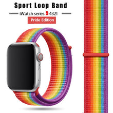 Load image into Gallery viewer, Strap For Apple Watch band 44 mm/40mm applewatch 42mm 38mm bracelet correa pulseira nylon loop watchband iwatch 5 4 3 series