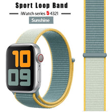 Load image into Gallery viewer, Strap For Apple Watch band 44 mm/40mm applewatch 42mm 38mm bracelet correa pulseira nylon loop watchband iwatch 5 4 3 series