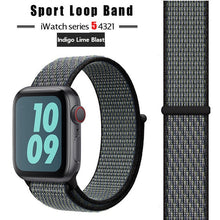 Load image into Gallery viewer, Strap For Apple Watch band 44 mm/40mm applewatch 42mm 38mm bracelet correa pulseira nylon loop watchband iwatch 5 4 3 series