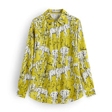 Load image into Gallery viewer, Aachoae Leopard Stylish Shirt Women Turn Down Collar Office Fashion Female Blouse Long Sleeve Plus Size Lady Tops Blusa Feminina