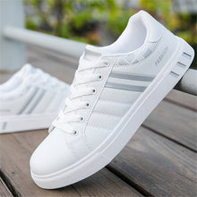 Load image into Gallery viewer, Mikarause White Casual Shoes Men Leather Sneakers Male Comfort Sport Running Sneaker Man Tenis mocassin Fashion Breathable Shoes