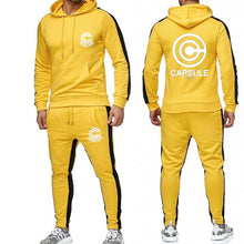 Load image into Gallery viewer, Anime Dragon Ball Large size tracksuit men set letter sportswear sweatsuit male sweat track suit jacket hoodie with pants