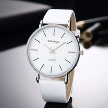Load image into Gallery viewer, Simple Style White Leather Watches Women Fashion Watch Minimalist Ladies Casual Wrist Watch Female Quartz Clock Reloj Mujer 2019