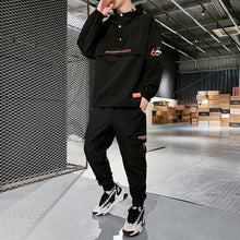 Load image into Gallery viewer, 2020 Workwear jacket men's Hooded Jacket+Pants 2PC Sets baseball loose Pullover coat & Long Pants Mens Clothing