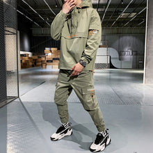 Load image into Gallery viewer, 2020 Workwear jacket men's Hooded Jacket+Pants 2PC Sets baseball loose Pullover coat & Long Pants Mens Clothing