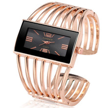 Load image into Gallery viewer, CANSNOW Womens Watch Luxury Fashion Rose Gold Bangle Bracelet Watch Women Dress Clock Female Lady Saati Girls Wristwatch Relojes