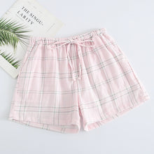 Load image into Gallery viewer, Summer Women Sleep Shorts Cotton Gauze Pajamas Pants Printing Sleep Bottoms Sleep Wear Sleeping Womens Lounge Wear Sleepwear