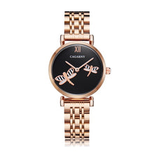 Load image into Gallery viewer, Dropshipping Rose Gold Stainless Steel Bracelet Watch Women Fashion Womens Quartz Watches Hip Hop Diamonds Ladies Clock Female