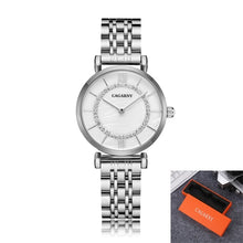 Load image into Gallery viewer, Dropshipping Rose Gold Stainless Steel Bracelet Watch Women Fashion Womens Quartz Watches Hip Hop Diamonds Ladies Clock Female