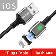 Load image into Gallery viewer, Twitch T03 Magnetic Cable Micro usb Type C Magnetic Usb Charging Cable Microusb Type-C Magnet Charger Wire usb c For iphone 11