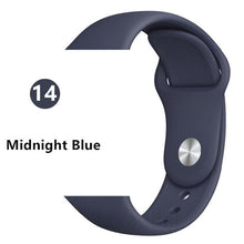 Load image into Gallery viewer, Strap for apple watch band 38mm 42 mm iwatch band 44mm 40mm Sport silicone belt for bracelet apple watch 5 4 3 2 accessories 42