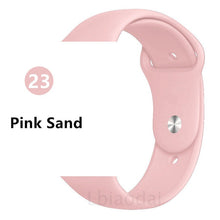 Load image into Gallery viewer, Strap for apple watch band 38mm 42 mm iwatch band 44mm 40mm Sport silicone belt for bracelet apple watch 5 4 3 2 accessories 42