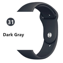 Load image into Gallery viewer, Strap for apple watch band 38mm 42 mm iwatch band 44mm 40mm Sport silicone belt for bracelet apple watch 5 4 3 2 accessories 42