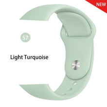 Load image into Gallery viewer, Strap for apple watch band 38mm 42 mm iwatch band 44mm 40mm Sport silicone belt for bracelet apple watch 5 4 3 2 accessories 42
