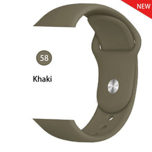 Load image into Gallery viewer, Strap for apple watch band 38mm 42 mm iwatch band 44mm 40mm Sport silicone belt for bracelet apple watch 5 4 3 2 accessories 42