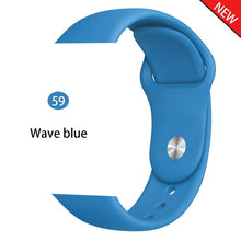 Load image into Gallery viewer, Strap for apple watch band 38mm 42 mm iwatch band 44mm 40mm Sport silicone belt for bracelet apple watch 5 4 3 2 accessories 42