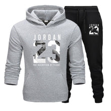 Load image into Gallery viewer, Nuevo Hombre sudaderas con capucha traje Jordan 23 chándal sudadera traje polar Sudadera con capucha + Pantalones de sudor Jogging Homme Pullover 3XL traje deportivo masculino