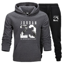 Load image into Gallery viewer, Nuevo Hombre sudaderas con capucha traje Jordan 23 chándal sudadera traje polar Sudadera con capucha + Pantalones de sudor Jogging Homme Pullover 3XL traje deportivo masculino