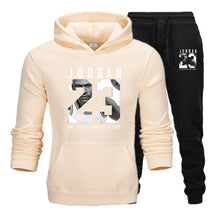 Load image into Gallery viewer, Nuevo Hombre sudaderas con capucha traje Jordan 23 chándal sudadera traje polar Sudadera con capucha + Pantalones de sudor Jogging Homme Pullover 3XL traje deportivo masculino