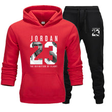 Load image into Gallery viewer, Nuevo Hombre sudaderas con capucha traje Jordan 23 chándal sudadera traje polar Sudadera con capucha + Pantalones de sudor Jogging Homme Pullover 3XL traje deportivo masculino