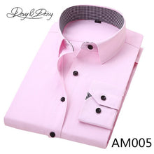 Load image into Gallery viewer, DAVYDAISY Hot Sale High Quality Men Shirt Long Sleeve Twill Solid Causal Formal Business Shirt Brand Man Dress Shirts DS085