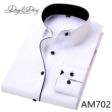 Load image into Gallery viewer, DAVYDAISY Hot Sale High Quality Men Shirt Long Sleeve Twill Solid Causal Formal Business Shirt Brand Man Dress Shirts DS085
