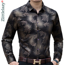 Load image into Gallery viewer, 2019 new social long sleeve maple leaf designer shirts men slim fit vintage fashions men's shirt man dress jersey clothing 36565