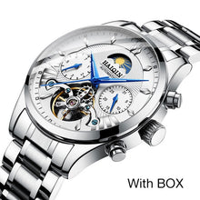 Load image into Gallery viewer, HAIQIN 2020 Automatic Men's Watches Top brand luxury men watch Blue mechanical wristwatch men waterproof reloj hombre tourbillon